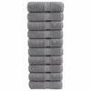 Premium-vieraspyyhkeet SOLUND 10 kpl harmaa 30x50 cm 600 gsm