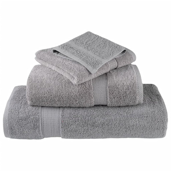 Premium-vieraspyyhkeet SOLUND 10 kpl harmaa 30x50 cm 600 gsm