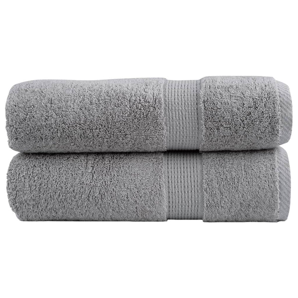 Premium-käsipyyhkeet SOLUND 2 kpl harmaa 50x100 cm 600 gsm