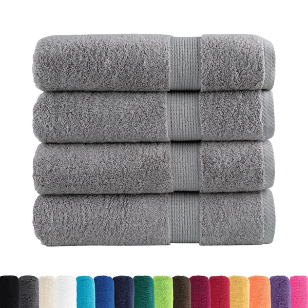 Premium-käsipyyhkeet SOLUND 4 kpl harmaa 50x100 cm 600 gsm