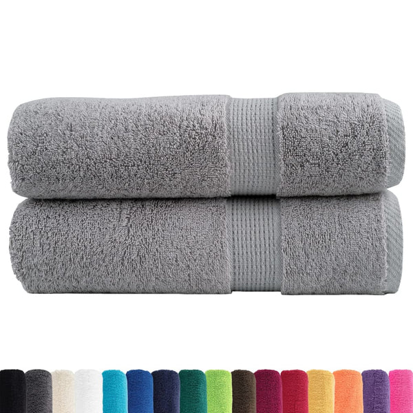 Premium-suihkupyyhkeet SOLUND 2 kpl harmaa 70x140 cm 600 gsm