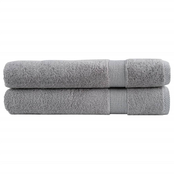 Harmaa premium pyyhkeet Sterieana 100x200cm (2 kpl 600 gsm 100% puuvilla)