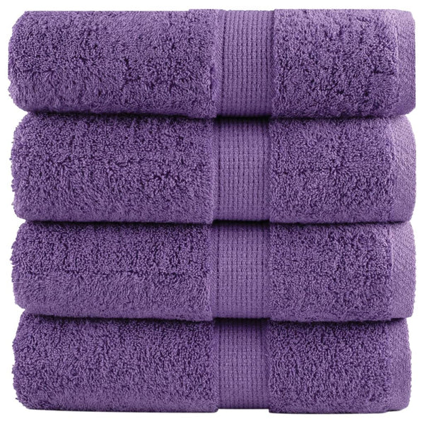 Premium-pesupyyhkeet SOLUND 4 kpl violetti 30x30 cm 600 gsm