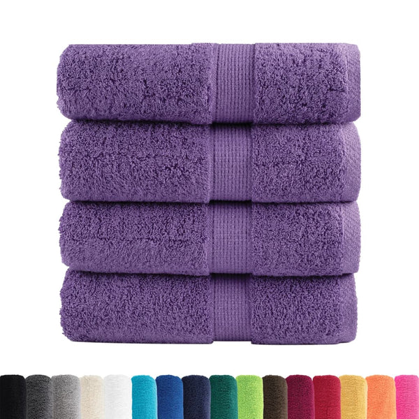 Premium-pesupyyhkeet SOLUND 4 kpl violetti 30x30 cm 600 gsm