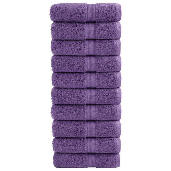 Premium-pesupyyhkeet SOLUND 10 kpl violetti 30x30 cm 600 gsm