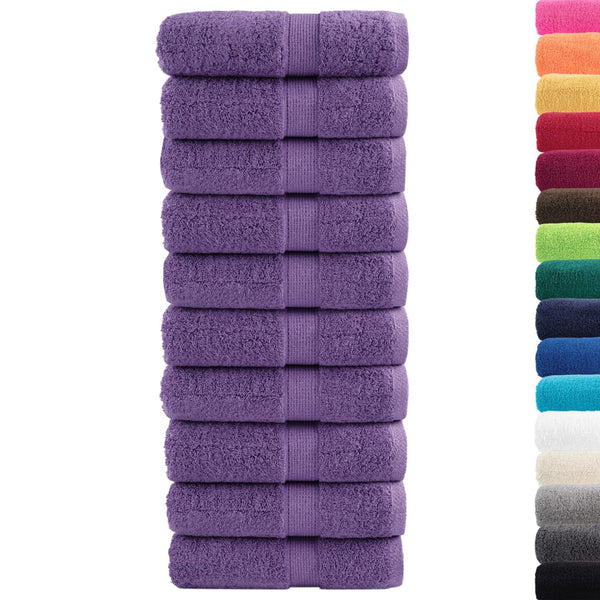 Premium-pesupyyhkeet SOLUND 10 kpl violetti 30x30 cm 600 gsm