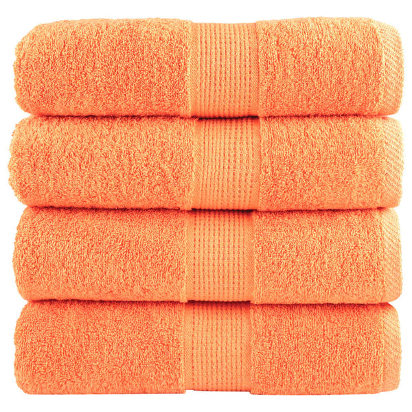 Premium-pesupyyhkeet SOLUND 4 kpl oranssi 30x30 cm 600 gsm
