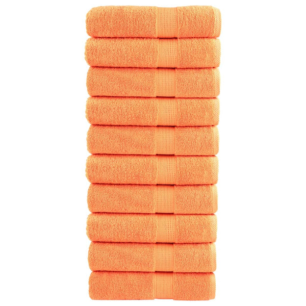Oranssi premium pyyhkeet Sterieana 50x100cm (10 kpl 600 gsm 100% puuvilla)