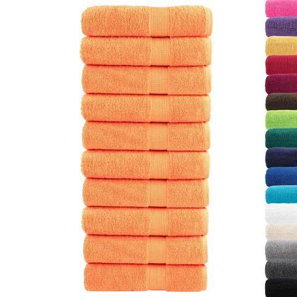 Oranssi premium pyyhkeet Sterieana 50x100cm (10 kpl 600 gsm 100% puuvilla)