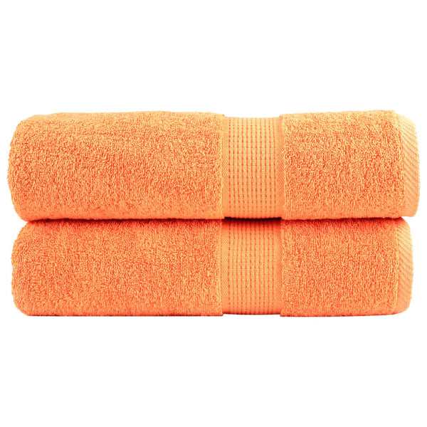 Premium suihkupyyhkeet SOLUND 2 kpl Oranssi 70x140 cm 600 gsm