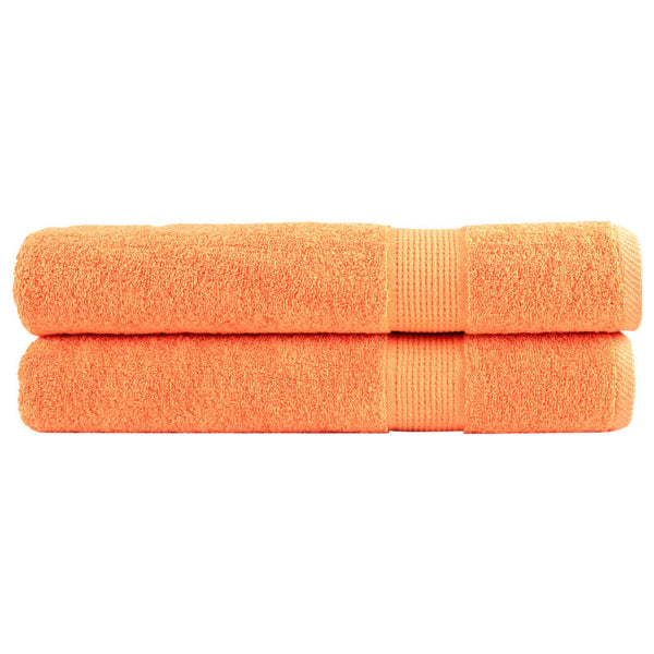 Oranssi premium pyyhkeet Sterieana 100x200cm (2 kpl 600gsm 100% puuvilla)
