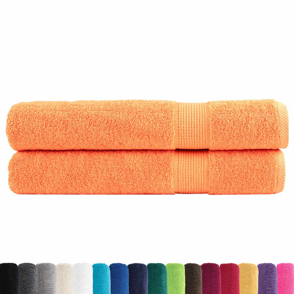 Oranssi premium pyyhkeet Sterieana 100x200cm (2 kpl 600gsm 100% puuvilla)