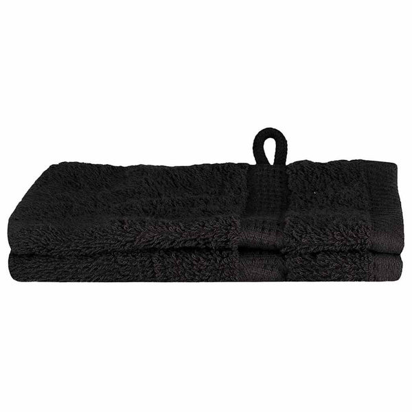 Vieraiden pyyhe SOLUND 2 kpl Musta 15 x 21 cm 550 gsm