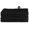 Vieraiden pyyhe SOLUND 4 kpl Musta 15 x 21 cm 550 gsm