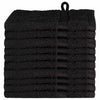 Vieraiden pyyhe SOLUND 10 kpl Musta 15 x 21 cm 550 gsm