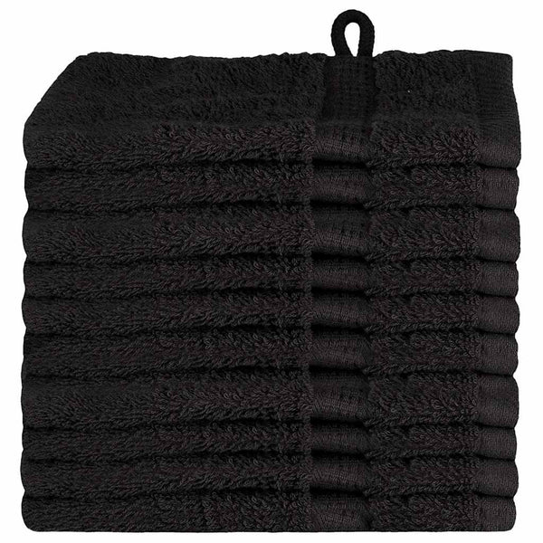Vieraiden pyyhe SOLUND 10 kpl Musta 15 x 21 cm 550 gsm