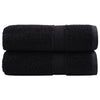 Premium-pesupyyhkeet SOLUND 2 kpl musta 30x30 cm 600 gsm