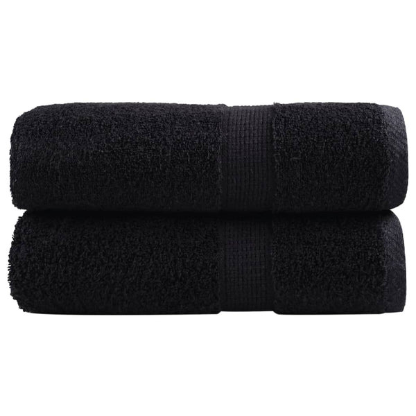 Premium-pesupyyhkeet SOLUND 2 kpl musta 30x30 cm 600 gsm