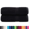 Premium-pesupyyhkeet SOLUND 2 kpl musta 30x30 cm 600 gsm