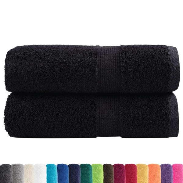 Premium-pesupyyhkeet SOLUND 2 kpl musta 30x30 cm 600 gsm