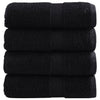 Premium-pesupyyhkeet SOLUND 4 kpl musta 30x30 cm 600 gsm