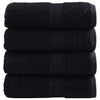 Premium-vieraspyyhkeet SOLUND 4 kpl musta 30x50 cm 600 gsm