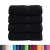 Premium-vieraspyyhkeet SOLUND 4 kpl musta 30x50 cm 600 gsm