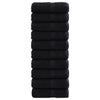 Premium-vieraspyyhkeet SOLUND 10 kpl musta 30x50 cm 600 gsm