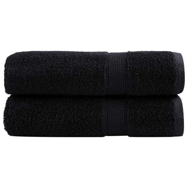 Premium-käsipyyhkeet SOLUND 2 kpl musta 50x100 cm 600 gsm