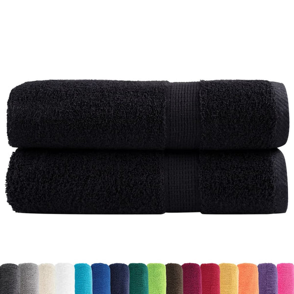Premium-käsipyyhkeet SOLUND 2 kpl musta 50x100 cm 600 gsm