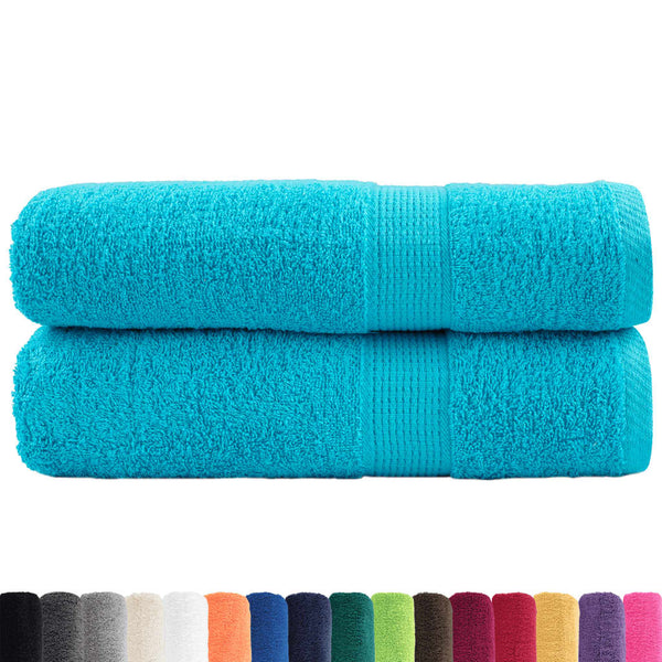 Premium-käsipyyhkeet SOLUND 2 kpl turkoosi 50x100 cm 600 gsm