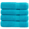 Premium Pyyhkeet SOLUND 4 kpl turkoosi 70x140 cm 600 gsm