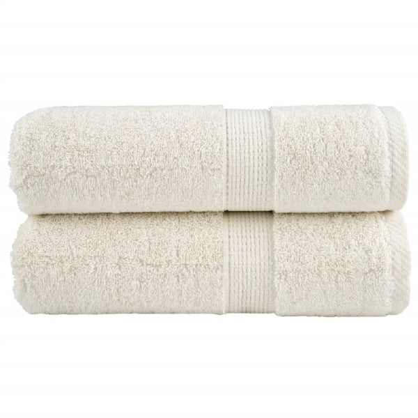 Premium-pesupyyhkeet SOLUND 2 kpl kermanvärinen 30x30 cm 600 gsm