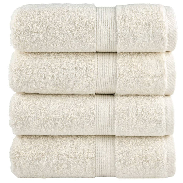 Premium-pesupyyhkeet SOLUND 4 kpl kermanvärinen 30x30 cm 600 gsm