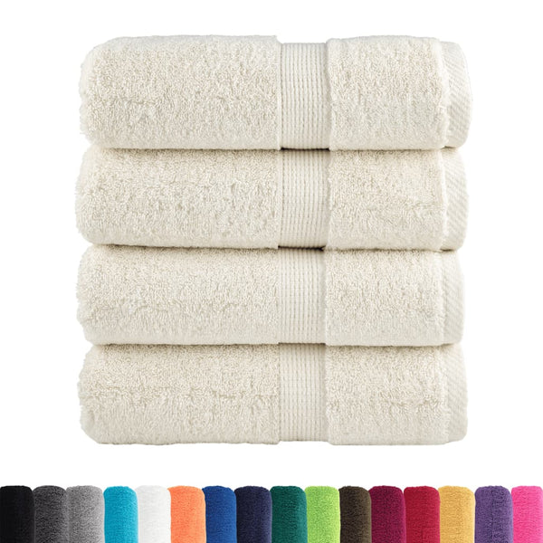 Premium-pesupyyhkeet SOLUND 4 kpl kermanvärinen 30x30 cm 600 gsm