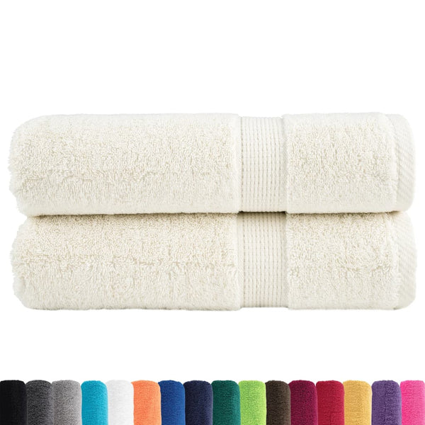 Premium-käsipyyhkeet SOLUND 2 kpl kermanvärinen 50x100 cm 600 gsm