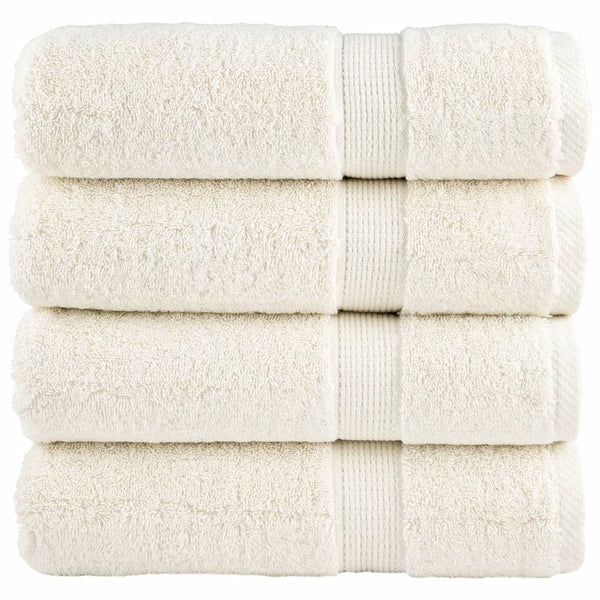Premium-käsipyyhkeet SOLUND 4 kpl kermanvärinen 50x100 cm 600 gsm