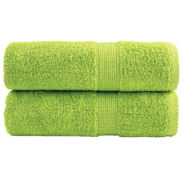 Premium-pesupyyhkeet SOLUND 2 kpl omenanvihreä 30x30 cm 600 gsm