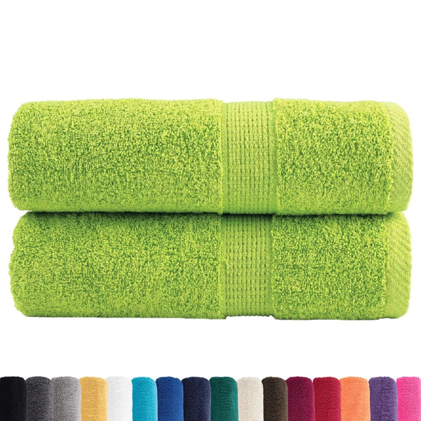 Premium-pesupyyhkeet SOLUND 2 kpl omenanvihreä 30x30 cm 600 gsm