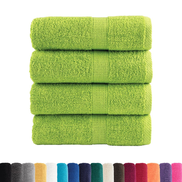 Premium-pesupyyhkeet SOLUND 4 kpl omenanvihreä 30x30 cm 600 gsm