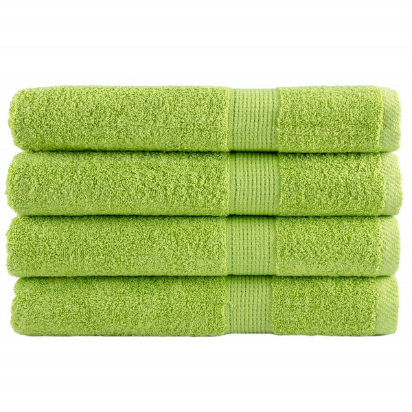 Premium pyyhkeet Sterieana 100x200cm vihreänä (4 kpl 600 gsm 100% puuvilla)