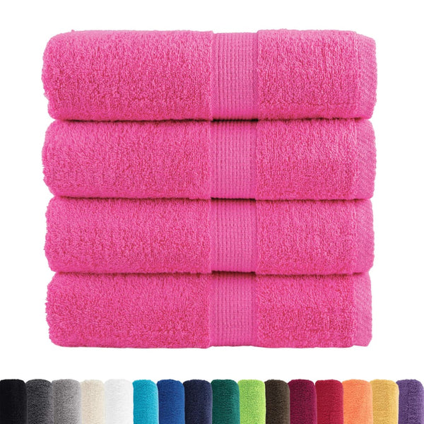 Premium-pesupyyhkeet SOLUND 4 kpl pinkki 30x30 cm 600 gsm
