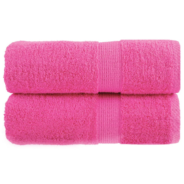 Premium-vieraspyyhkeet SOLUND 2 kpl pinkki 30x50 cm 600 gsm