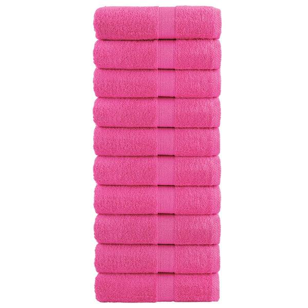 Premium-vieraspyyhkeet SOLUND 10 kpl pinkki 30x50 cm 600 gsm