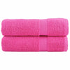 Premium-käsipyyhkeet SOLUND 2 kpl pinkki 50x100 cm 600 gsm