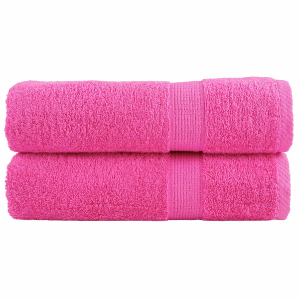 Premium-käsipyyhkeet SOLUND 2 kpl pinkki 50x100 cm 600 gsm