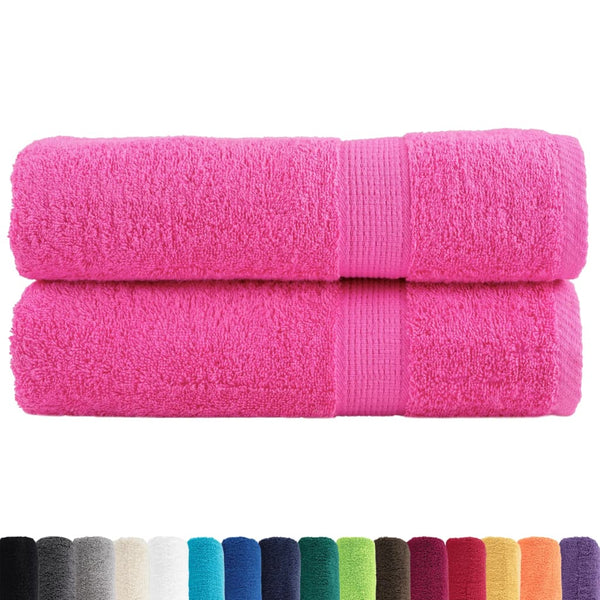 Premium-käsipyyhkeet SOLUND 2 kpl pinkki 50x100 cm 600 gsm