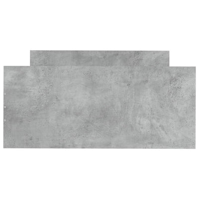 Sängynrunko betoninharmaa 90x200 cm tekninen puu