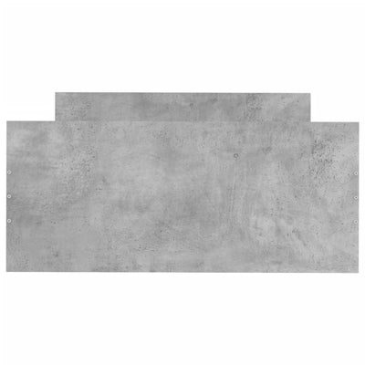 Sängynrunko betoninharmaa 90x190 cm tekninen puu