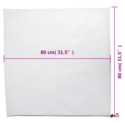 Kasvien fleecepeite kiristysnaruilla Angela 0,8x0,8 m (4 kpl 70 g/m²)